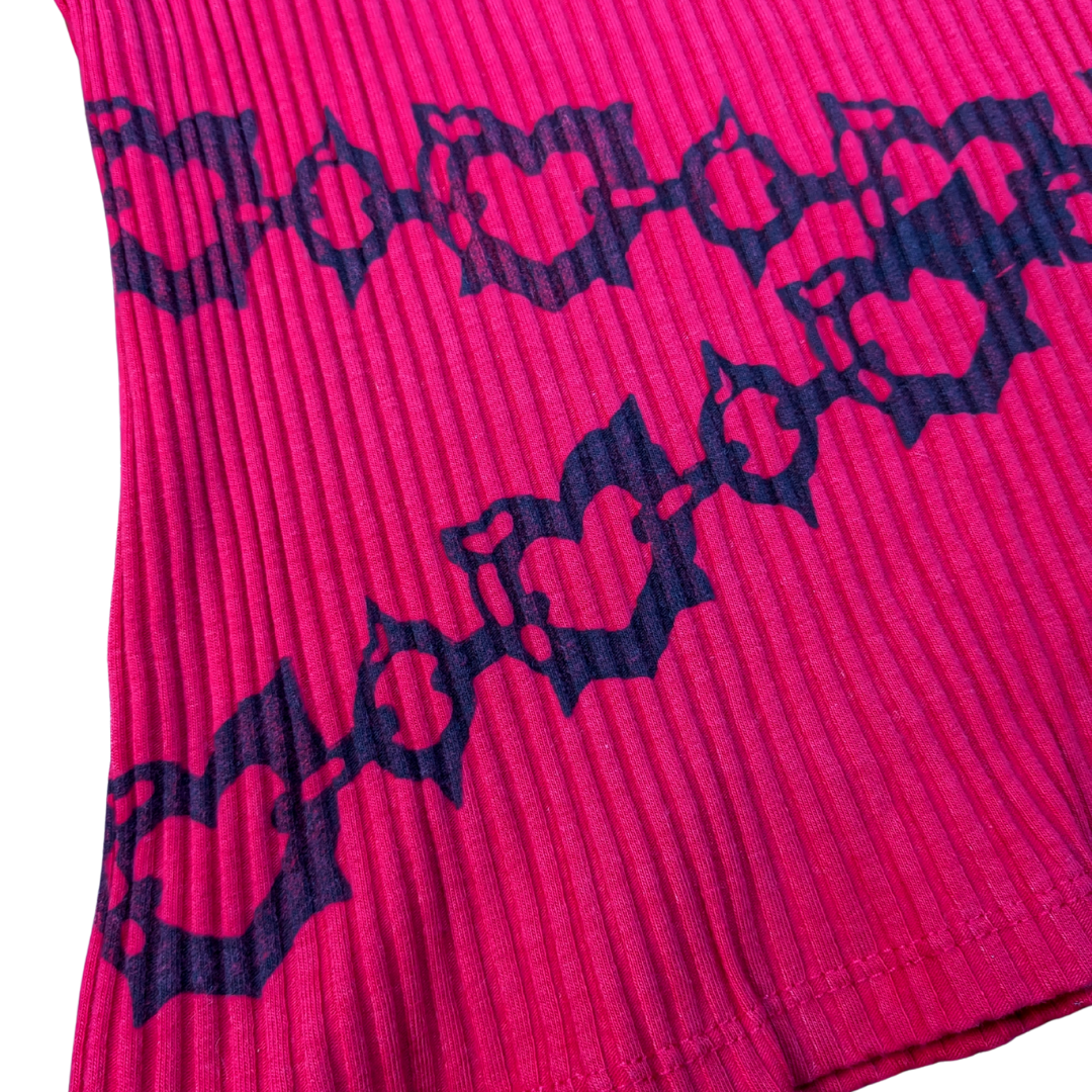 Pink tank top with black Chains [S]